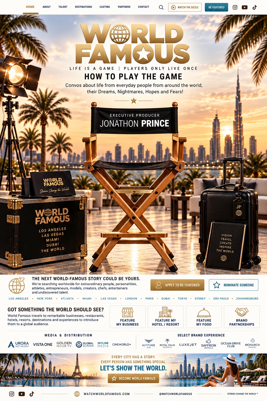 WORLD FAMOUS — Executive Producer Jonathon Prince